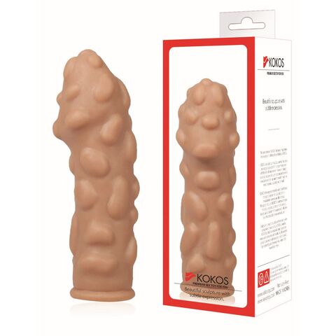 ES.011-M / Насадка на фаллос с крупными бугорками размер M, EXTREME Sleeves ES.011