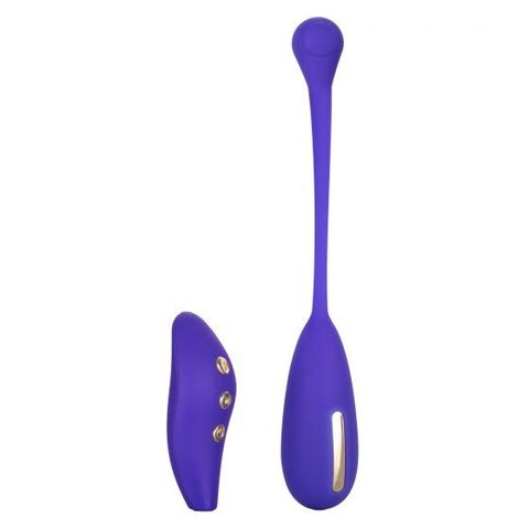 Фиолетовый шарик с электростимуляцией и вибрацией Intimate E-Stimulator Remote Kegel Exerciser