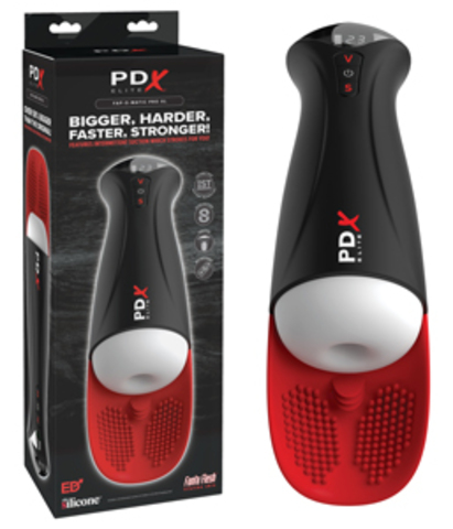 Мастурбатор в колбе с вибрацией Fuck-O-Matic Pro XL Pipedream RD55420PD