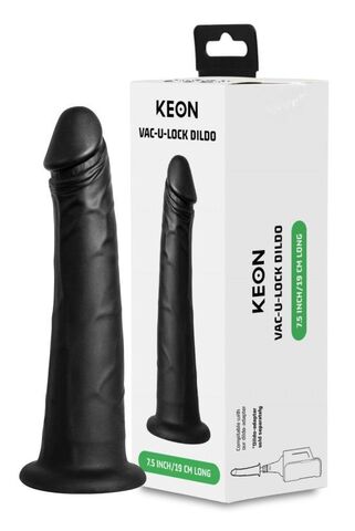 Черный полый фаллоимитатор для KIIROO Keon - 19,1 см.