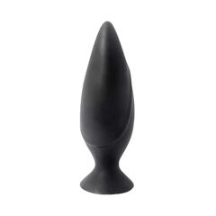 Черная большая анальная пробка Mojo Spades Large Butt Plug - 12 см.