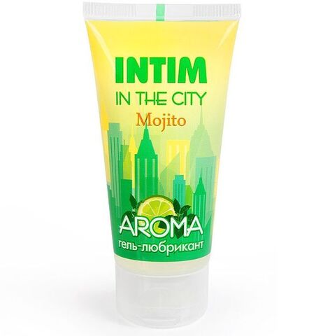 Увлажняющий лубрикант Intim Aroma с ароматом мохито - 60 гр.