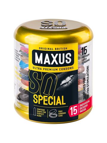 Презервативы с точками и рёбрами MAXUS Special - 15 шт.