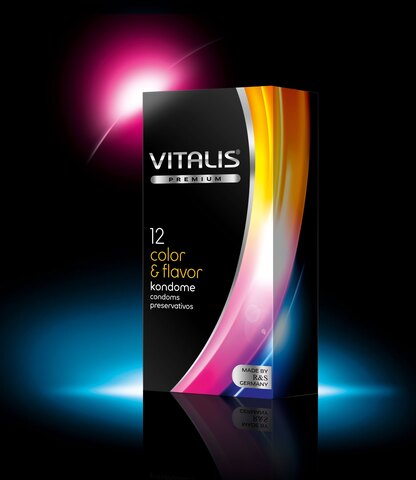 Презервативы VITALIS premium №12 Color & flavor 4135VP