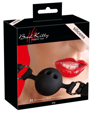 Кляп-шарик с отверстиями для дыхания Silikon-Knebel You2Toys