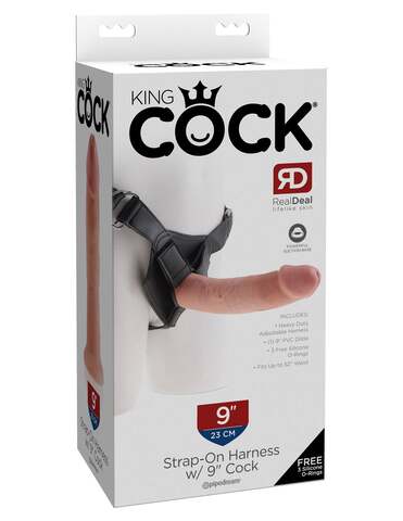 Страпон Strap on Harness with 9" Cock 562421PD