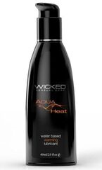 Согревающий лубрикант на водной основе Wicked AQUA HEAT - 60 мл.