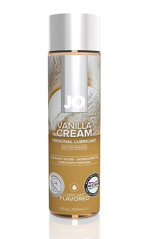 Лубрикант на водной основе с ароматом ванили JO Flavored Vanilla H2O - 120 мл.