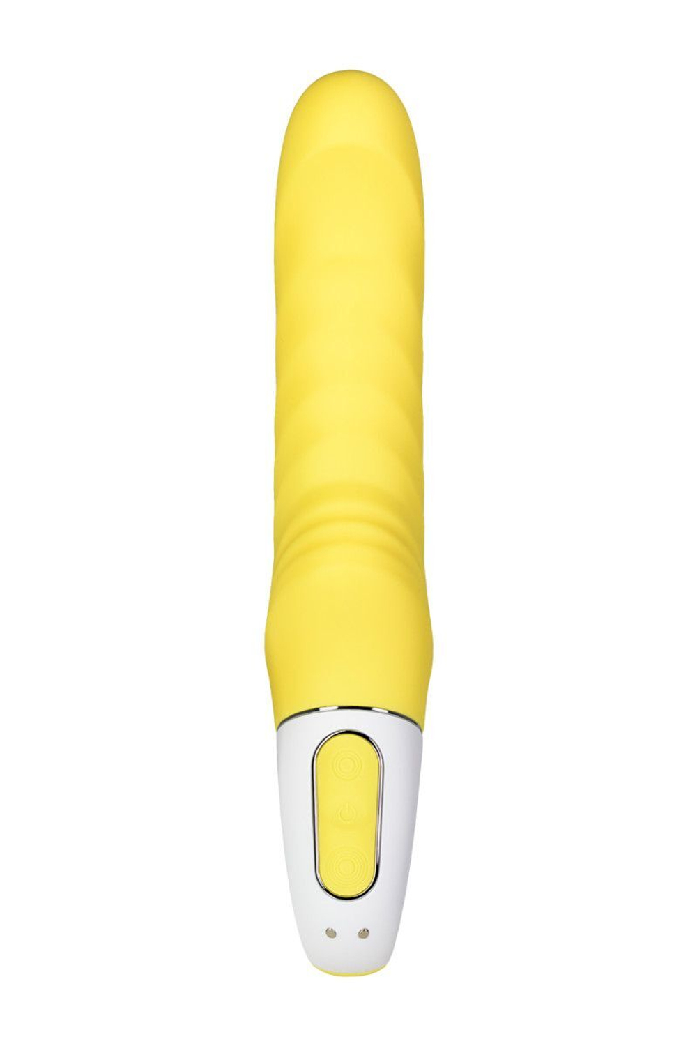 Жёлтый вибратор Satisfyer Yummy Sunshine - 22,5 см.