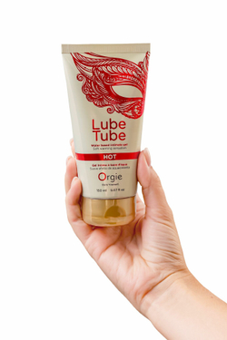 Интимный гель на водной основе Lube Tube Hot с разогревающим эффектом - 150 мл.