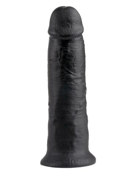Чёрный фаллос-гигант 10  Cock - 25,4 см.