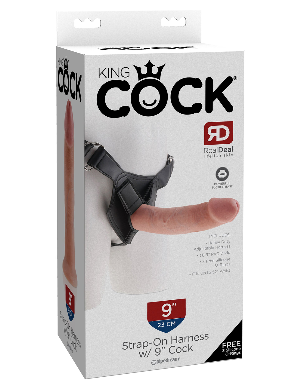 Страпон Strap on Harness with 9" Cock 562421PD