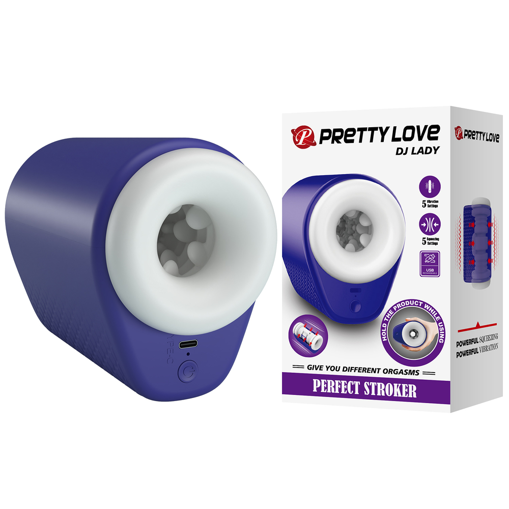 Мастурбатор с вибрацией Pretty Love DJ Lady BM-00900T96