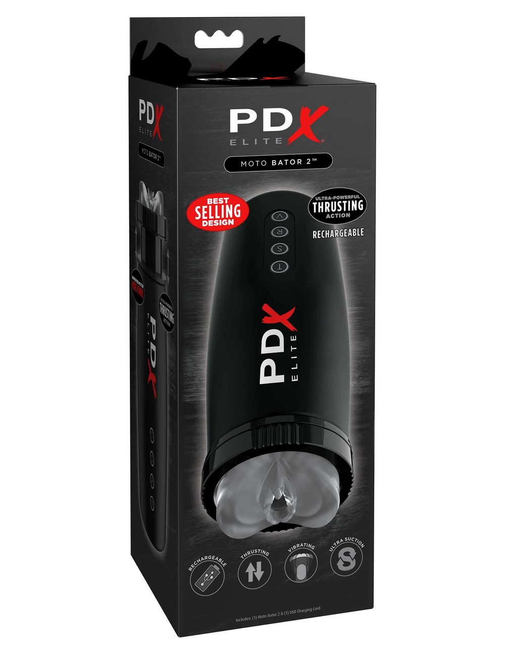 Мастурбатор с вибрацией PDX ELITE Motorbator 2 Pipedream RD529PD