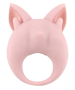 Нежно-розовое перезаряжаемое эрекционное кольцо Kitten Kiki