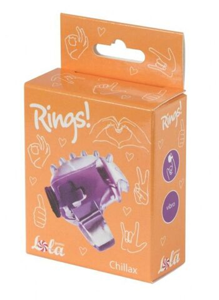 Фиолетовая насадка на палец Rings Chillax