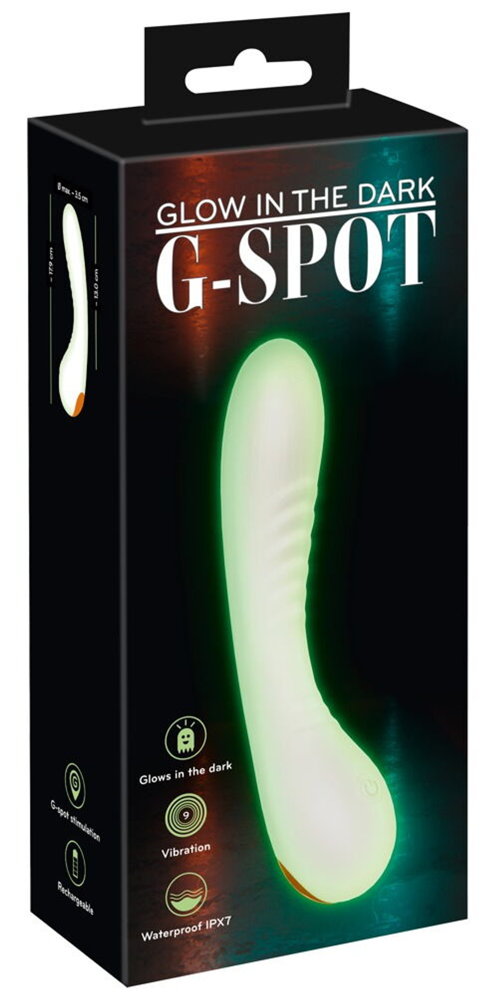 Вибратор для точки G, светящийся в темноте 558133ON
