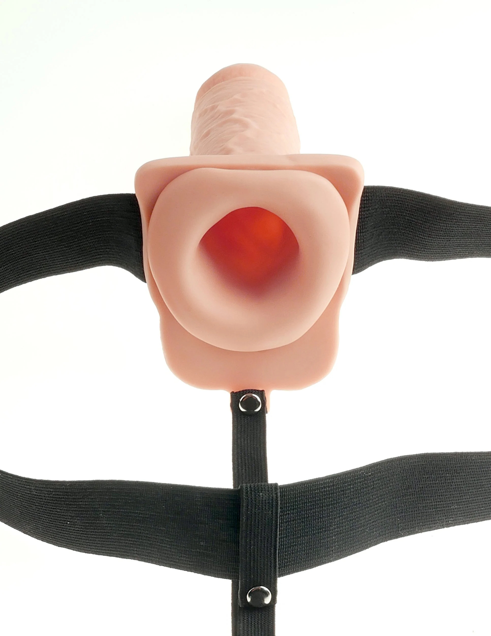 Страпон Fetish Fantasy Series 7" Hollow Strap-On - Flesh/Black Pipedream 339121PD