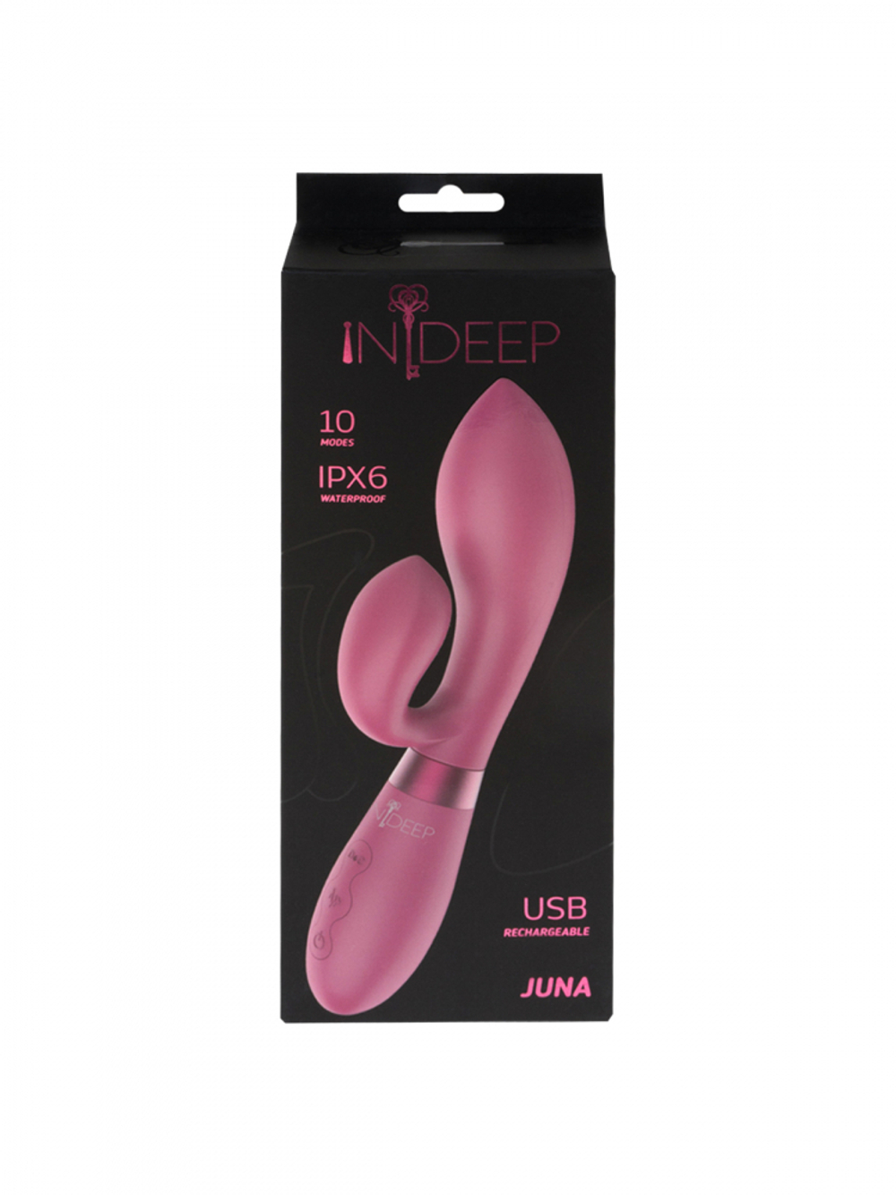 Перезаряжаемый вибратор Indeep Juna Magenta 7700-06indeep