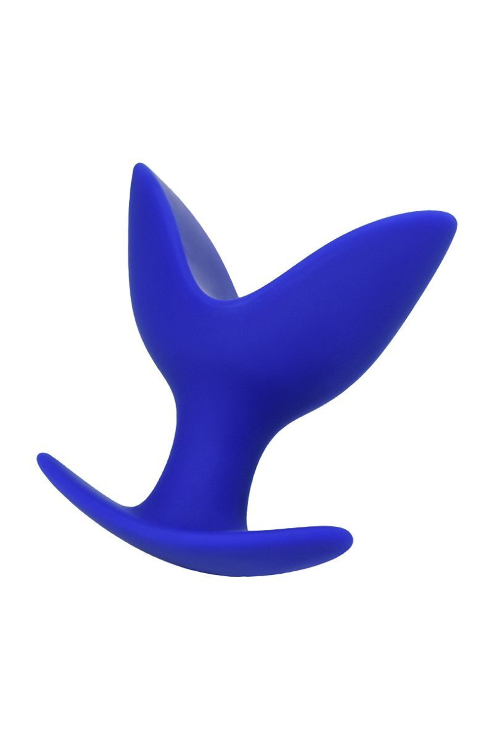 Синяя силиконовая расширяющая анальная втулка Bloom - 9,5 см.