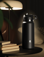 Мастурбатор Fap Flask Thrill Seeker Discreet Stroker - Black Bottle - Frosted Pipedream RD62920PD