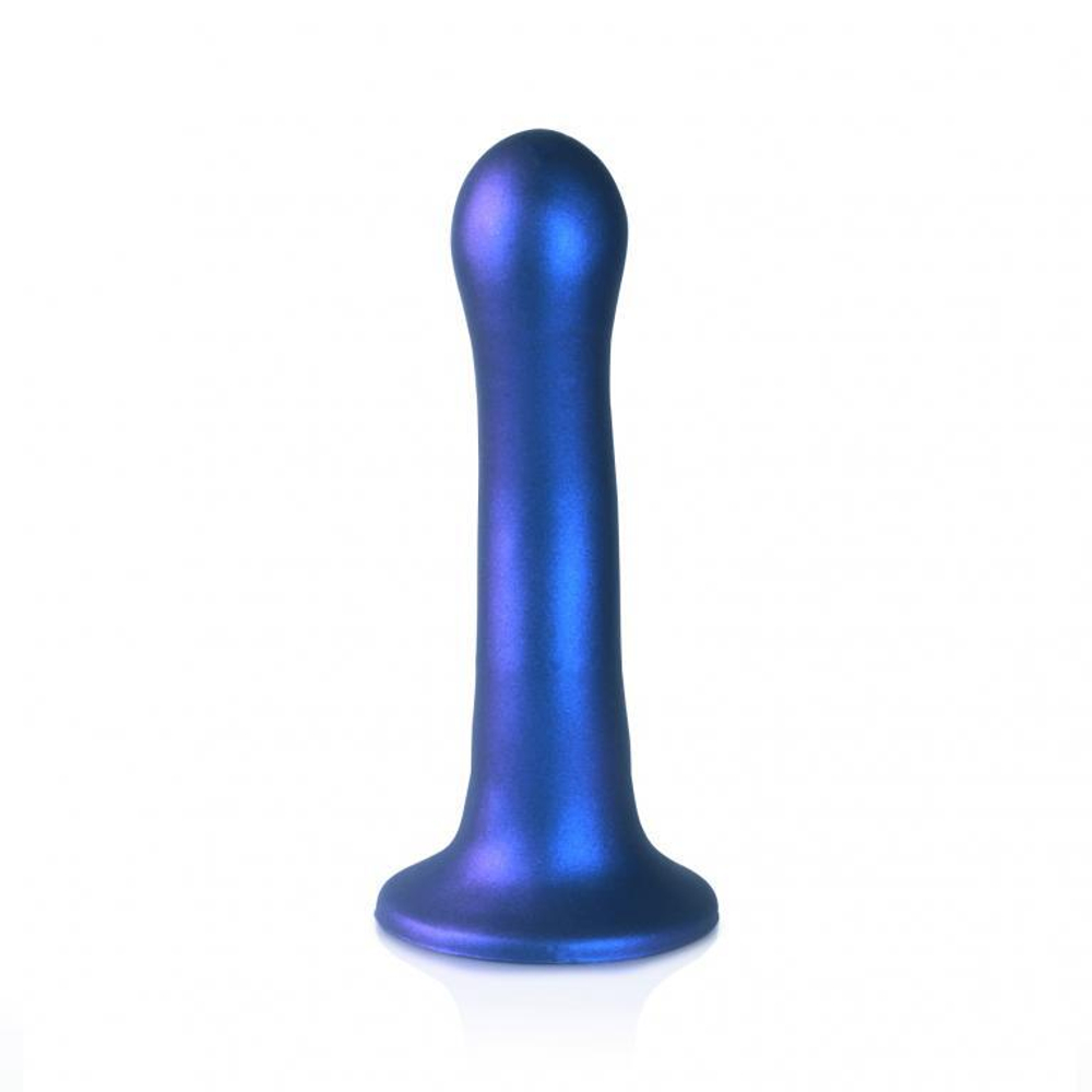 Синий фаллоимитатор Ultra Soft - 18 см.
