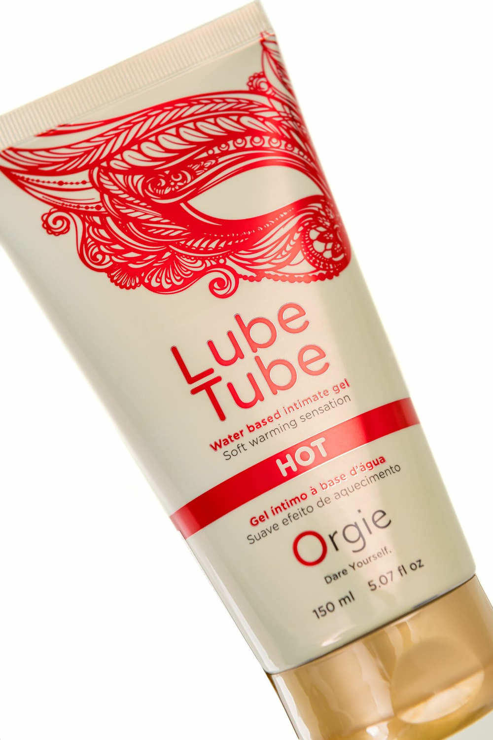 Интимный гель на водной основе Lube Tube Hot с разогревающим эффектом - 150 мл.