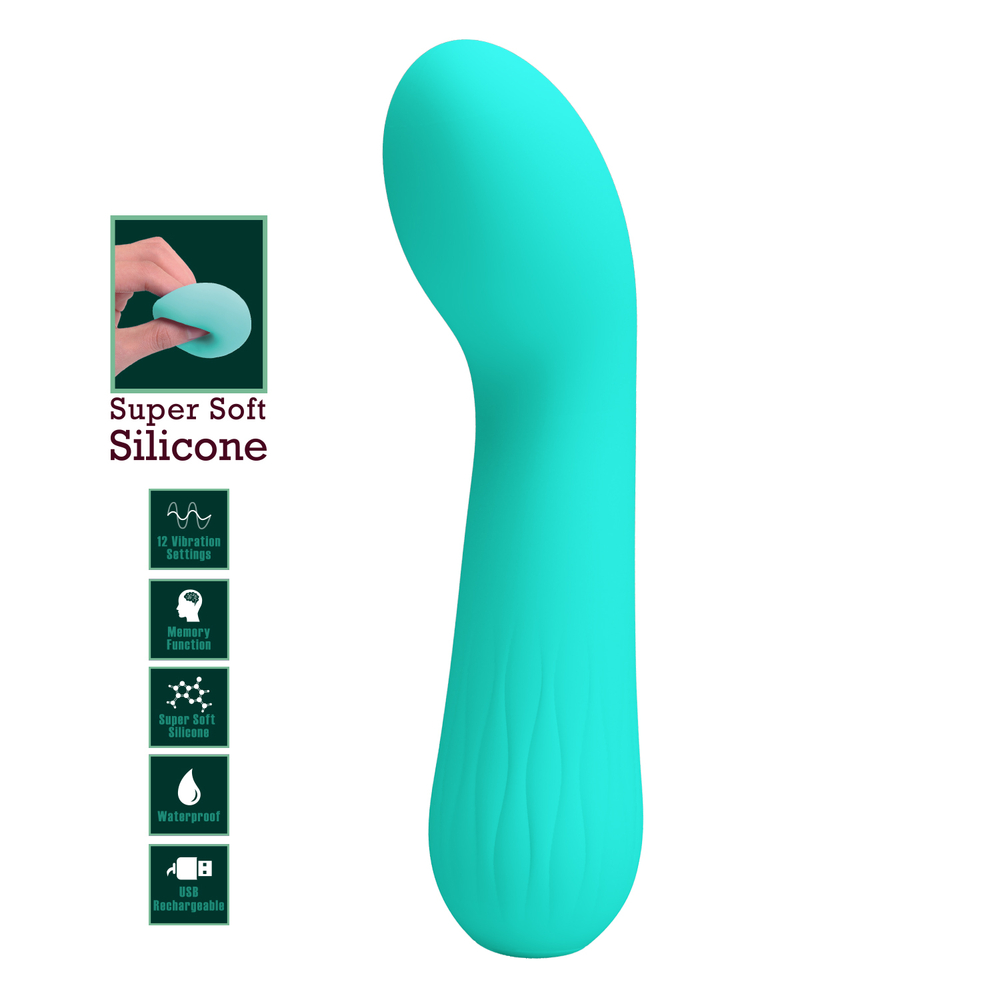 Вибратор Pretty Love Бирюзовый BI-014724-4