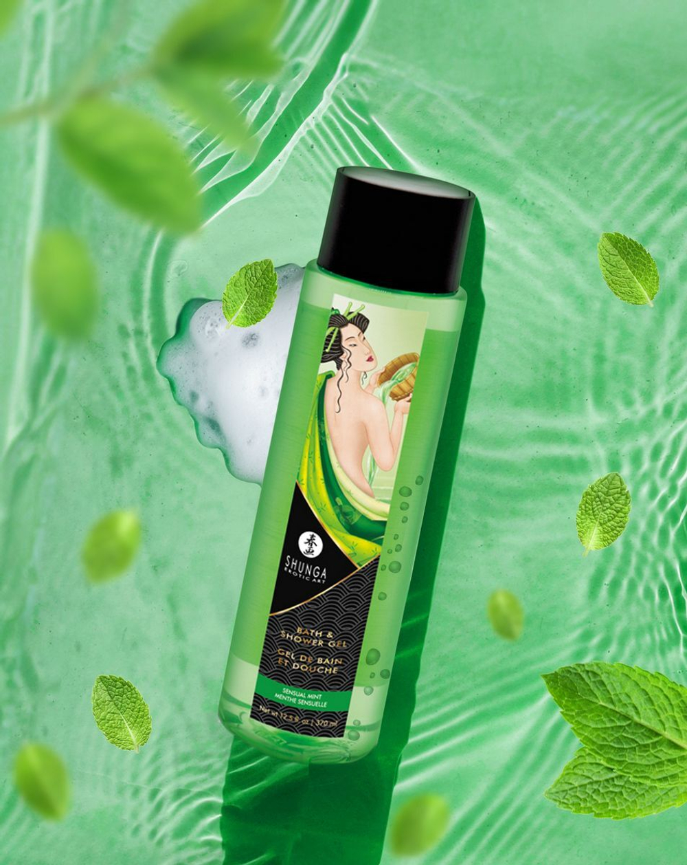 Гель для душа Sensual Mint с ароматом мяты - 370 мл.