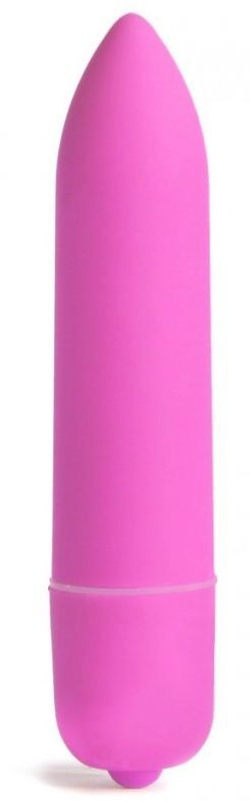 Розовая вибропуля X-Basic Long Bullet 10 speeds - 9 см.