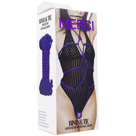 2404-65 BX DJ / Верёвка для связывания и фиксации MERCI BIND &amp TIE, 9,14 м, фиолетовая