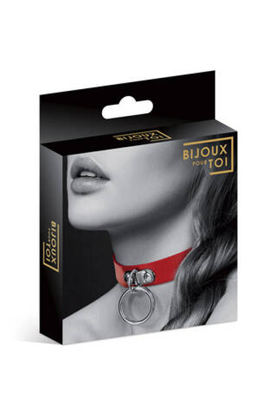 6060010030 / Чокер с кольцом COLLIER FETISH ROUGE