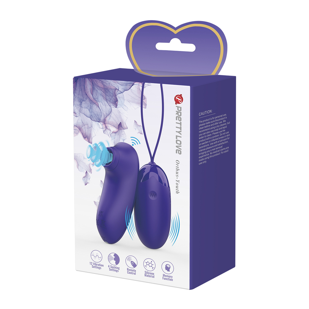 Стимулятор клитора 2 в 1 Pretty Love BI-014901WL