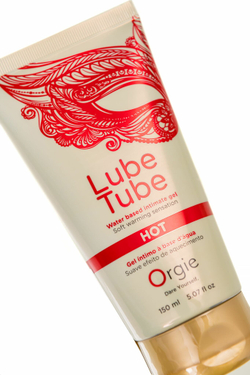 Интимный гель на водной основе Lube Tube Hot с разогревающим эффектом - 150 мл.