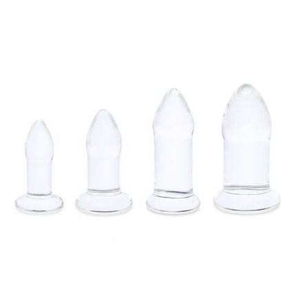 Набор из 4 тренировочных стеклянных расширителей Anal Dilators Set