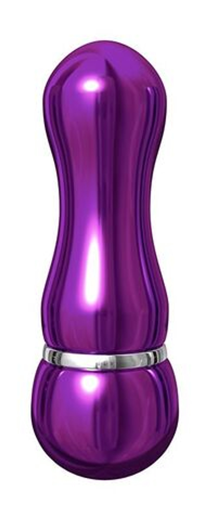 Фиолетовый алюминиевый вибратор PURPLE SMALL - 7,5 см.