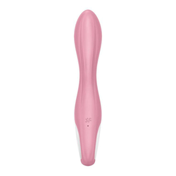 Розовый вибромассажер с функцией расширения Air Pump Vibrator 2 - 20,9 см.