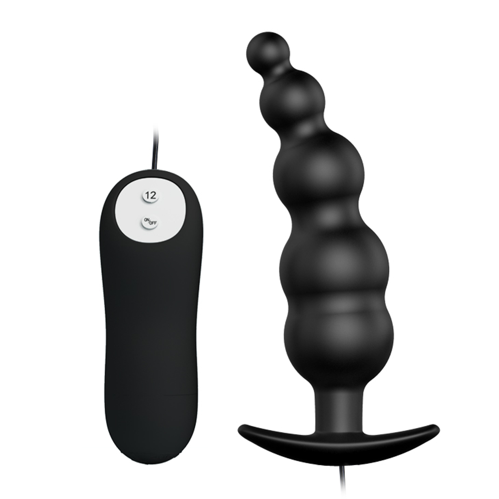 Анальные виброшарики Black Pretty Love BI-040039