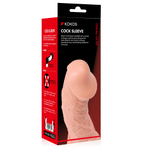 Насадка реалистик Cock Sleeve телесная TPE KOKOS