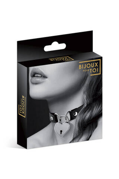 6060040010 / Чокер с замком сердце COLLIER PENDENTIF COEUR NOIR