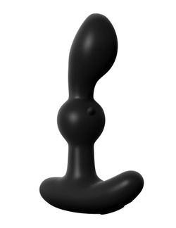 Чёрный вибромассажер простаты P-Motion Massager - 15,2 см.