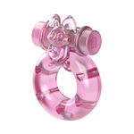 Эрекционное виброкольцо Pink bunny BI-010082A