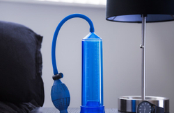 Синяя ручная вакуумная помпа Male Enhancement Pump