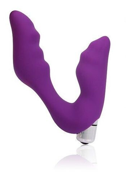 Фиолетовый вибромассажер Сosmo - 12,7 см.