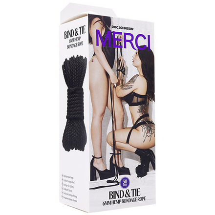 2404-38 BX DJ / Верёвка для связывания и фиксации MERCI BIND &amp TIE, 9,14 м, чёрная
