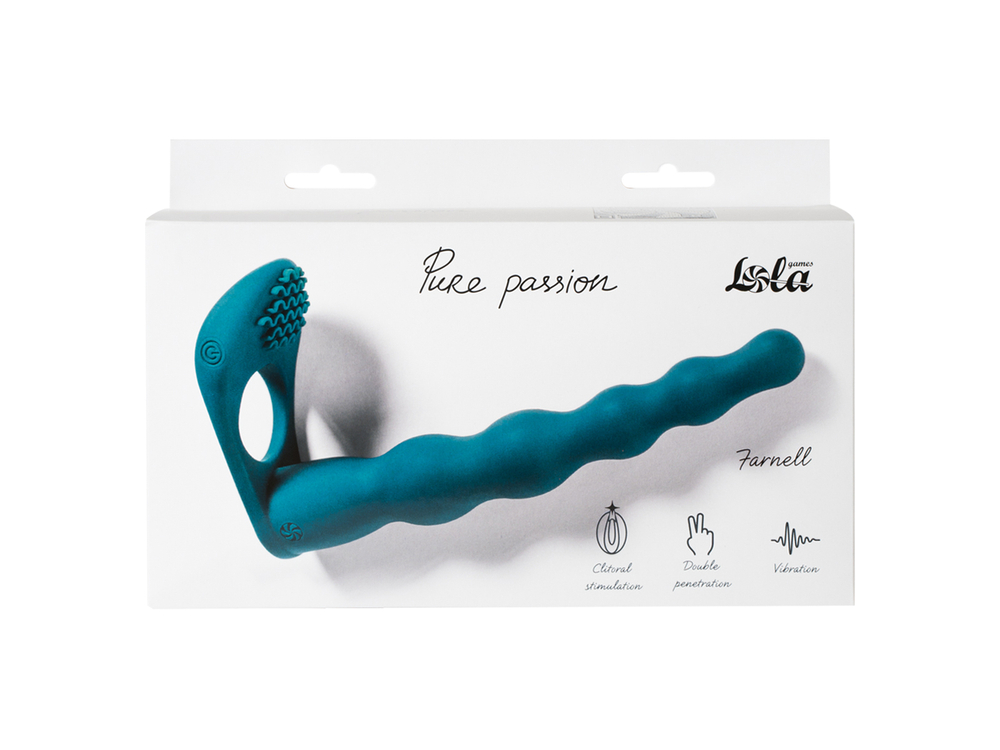 Вибронасадка для Двойного Проникновения Pure Passion Farnell Green 1203-03lola