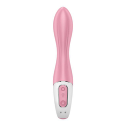 Розовый вибромассажер с функцией расширения Air Pump Vibrator 2 - 20,9 см.