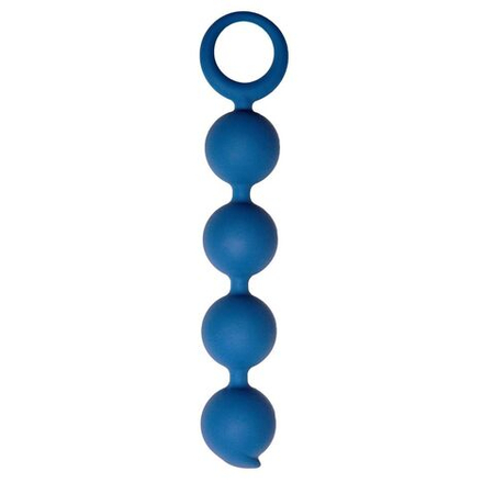 Синяя анальная цепочка Appulse - 15 см.