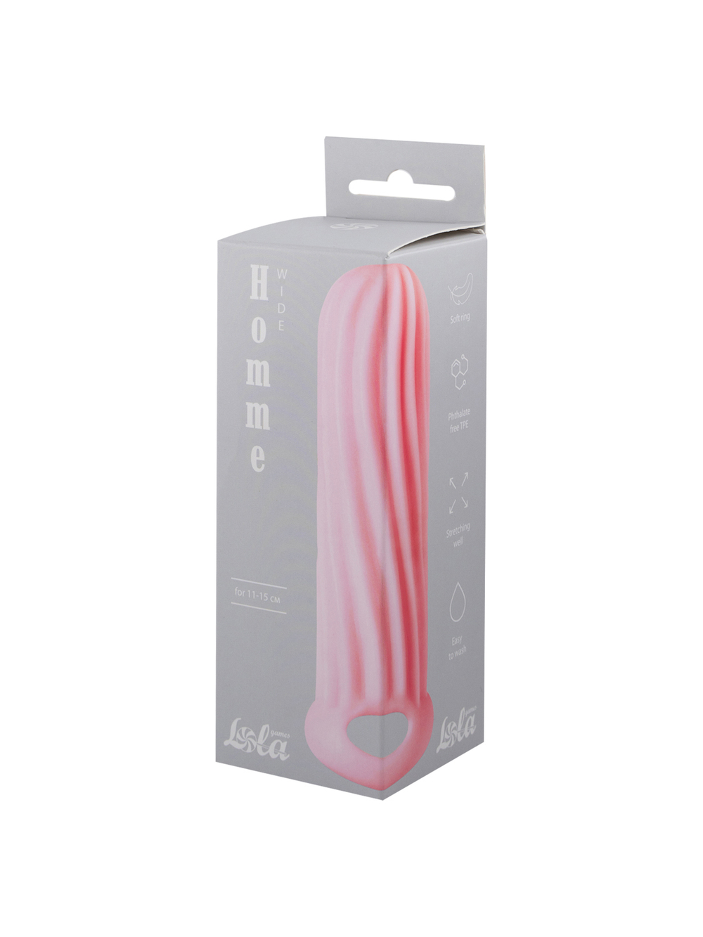 Фаллоудлинитель Homme Wide Pink для 11-15 см 7007-02lola