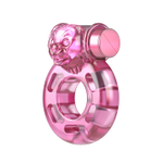 Эрекционное виброкольцо Pink bear BI-010084